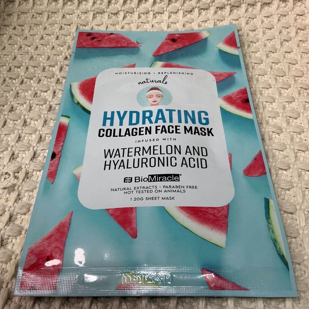 Hydrating Collagen Face Mask Infused With Watermelon & Hyaluronic Acid